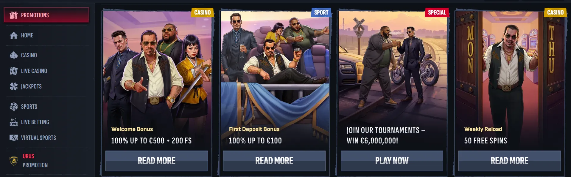 Mafia Casino Bonus